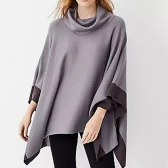 Ann Taylor Oversized Cowl Neck Poncho - M/L - Picture 1 of 6